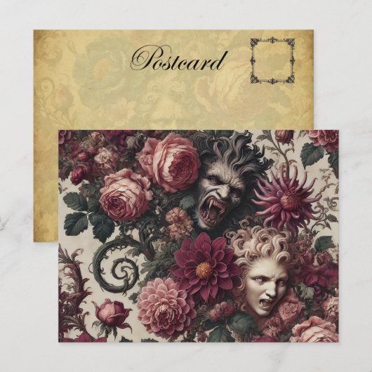 Het verhaal van Blood - Gothic Victoriaans Feestdagenkaart (Voorkant / Achterkant)