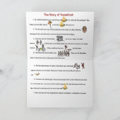 Het verhaal van Chanoeka Feestdagen Kaart (Binnen)