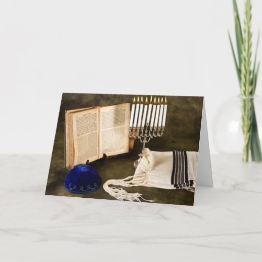 Het verhaal van Chanoeka Feestdagen Kaart (Voorkant)