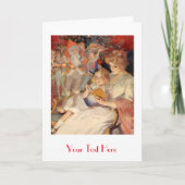 Het Verhaal van de bedtijd op de Vooravond van Feestdagen Kaart (Voorkant)