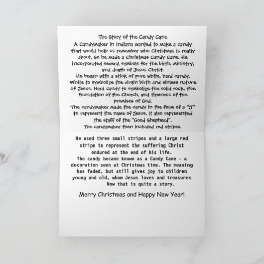 Het verhaal van de Candy Cane Kaart (Binnen)
