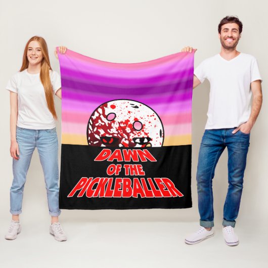 Het verhaal van de Pickleballer Halloween Horror Z Fleece Deken (In situ)