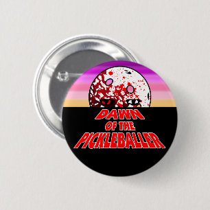 Het verhaal van de Pickleballer Halloween Horror Z Ronde Button 5,7 Cm