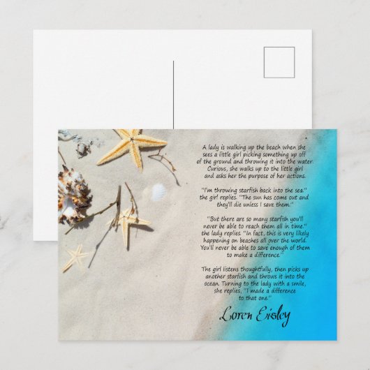 Het verhaal van de stervis briefkaart (Voorkant / Achterkant)