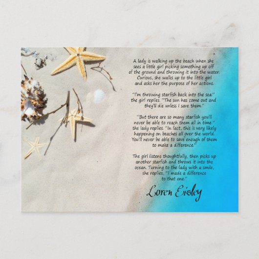 Het verhaal van de stervis briefkaart (Voorkant)