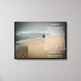 Het verhaal van de stervis canvas afdruk