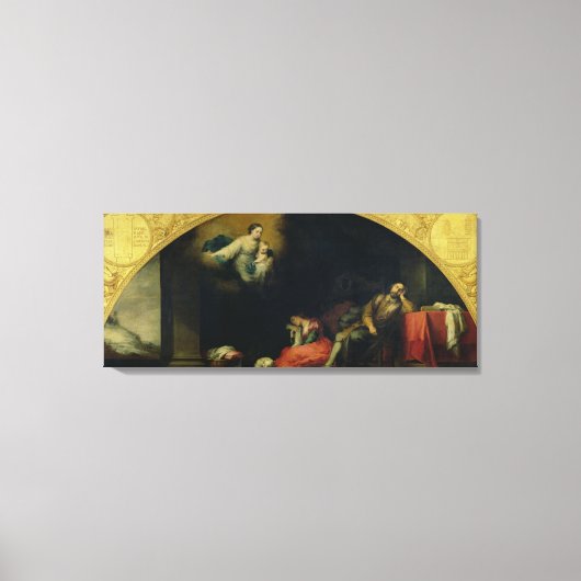 Het verhaal van de Stichting van Santa Maria Maggi Canvas Afdruk (Voorkant)