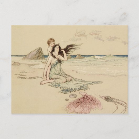 Het  verhaal van de waterbaby's briefkaart (Voorkant)