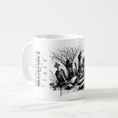 Het verhaal van een desolate begraafplaats koffiemok (Voorkant links)