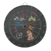 Het verhaal van een uitgestorven familie dartbord (Voorkant)