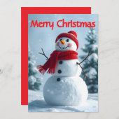 Het verhaal van Frosty the Snowman Christmas Feestdagenkaart (Voorkant / Achterkant)