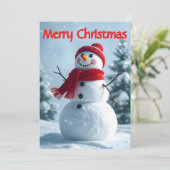 Het verhaal van Frosty the Snowman Christmas Feestdagenkaart (Staand voorkant)