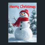 Het verhaal van Frosty the Snowman Christmas Feestdagenkaart<br><div class="desc">"Vrolijk kerstfeest" Wens je een feestelijk en leuk vakantieseizoen! Breng een glimlach op de gezichten van je geliefden met onze Simply Enspired-vakantiepas met een lieve sneeuwpop. Met een oprechte boodschap van vrolijk kerstfeest belichaamt deze kaart de geest van het seizoen. Het levendige ontwerp en de schattige sneeuwman maken het een...</div>