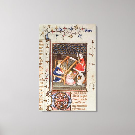 Het verhaal van Gaia uit 'De Claris Mulieribus' Canvas Afdruk (Voorkant)