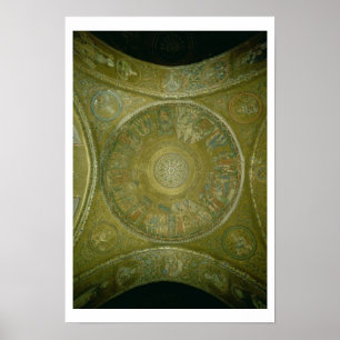 Het verhaal van Joseph, mozaïek van de derde Cupol Poster