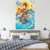 Het verhaal van Kijimuna-hime Canvas Afdruk (Insitu (Slaapkamer))