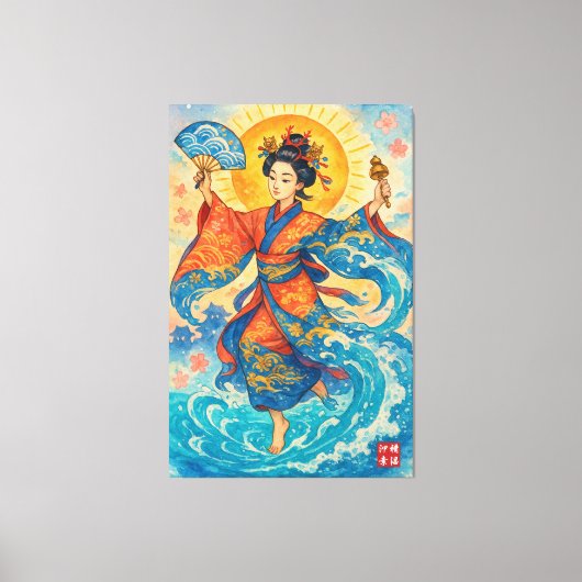 Het verhaal van Kijimuna-hime Canvas Afdruk (Voorkant)