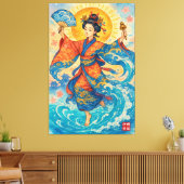 Het verhaal van Kijimuna-hime Canvas Afdruk (Insitu (Woonkamer))