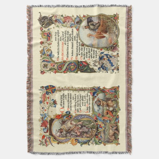 Het verhaal van koning Arthur Rugs Deken (Voorkant Verticaal)