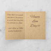 Het verhaal van Leon Day Wenskaart Feestdagen Kaart (Binnen)