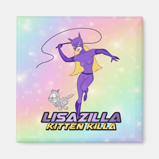 Het verhaal van Lisazilla Kitten Killa Magnet (Voorkant)