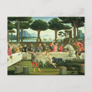 Het verhaal van Nastagio degli Onesti Briefkaart