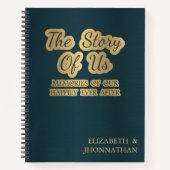 Het verhaal van ons donkere cyaan notitieboek (Voorkant)