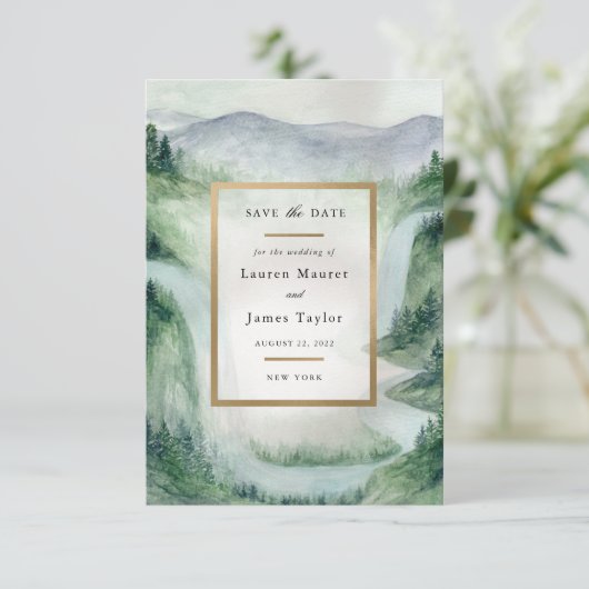 Het verhaal van ons save the date (Staand voorkant)