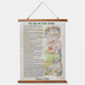 Het verhaal van Peter Rabbit van Beatrix Potter Hangend Wandkleed (Voorkant)