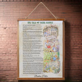 Het verhaal van Peter Rabbit van Beatrix Potter Hangend Wandkleed
