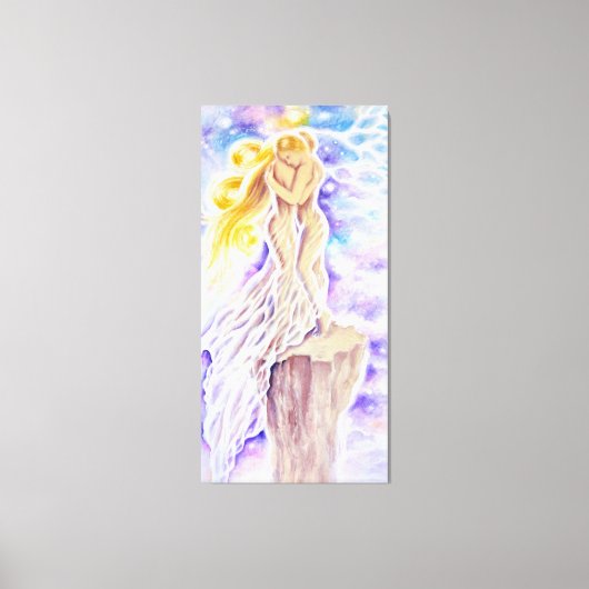 Het verhaal van twee meisjes en hun breekbare lief canvas afdruk (Voorkant)