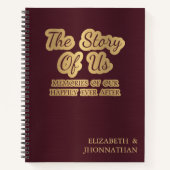 Het verhaal van Us maroon rood Notitieboek (Voorkant)