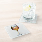 Het verhaal van wijn glazen onderzetter (Schuin)