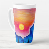 Het verhaal van zon en maan latte mok (Linkerhoek)