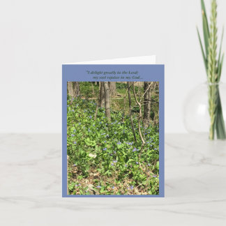 Het verheugen zich Klokjes Kaart