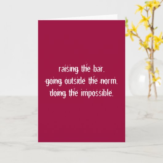 Het verhogen van de Bar Kaart. Kaart (Gele Bloem)