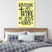 Het verhogen van Mijn stam op Jezus Canvas Druk (Insitu (Slaapkamer))