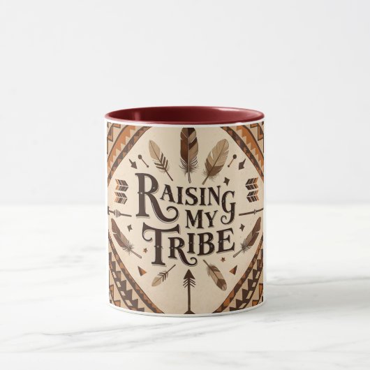 Het verhogen van mijn Tribe Moederdag Mok (Midden)