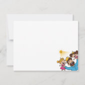 Het verhogen van Queens als een King Vaderdag Notitiekaartje (Achterkant)