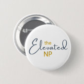 Het Verhoogde NP Logo Ronde Button 5,7 Cm (Voorkant /achterkant)