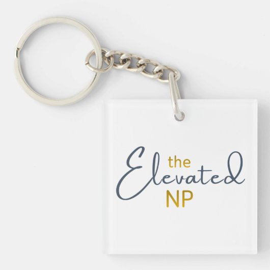 Het Verhoogde NP Logo Sleutelhanger (voorkant)