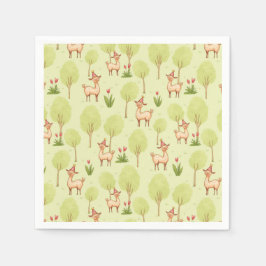 Het verjaardagsfeest van het Llama Outdoor kind Servet