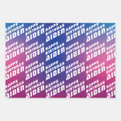 Het verjaardagsfeestje van de coole jongen inpakpapier vel (Voorkant 2)