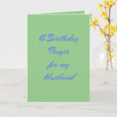 Het verjaardagsgebed van de man. kaart (Gele Bloem)