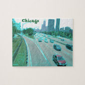 Het Verkeer van Chicago in Kleurde Folie Legpuzzel (Horizontaal)