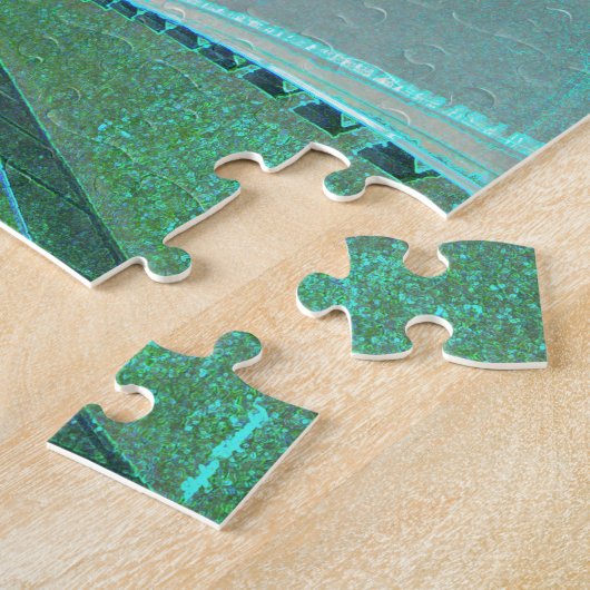 Het Verkeer van Chicago in Kleurde Folie Legpuzzel (Zijkant)