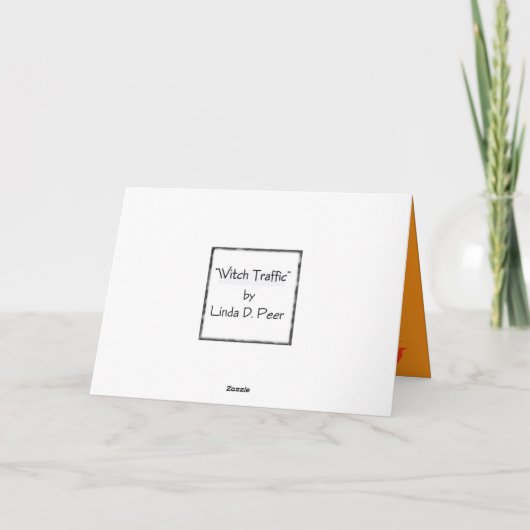 Het Verkeer van de Heks van Halloween (fotolijst) Kaart (Achterkant)