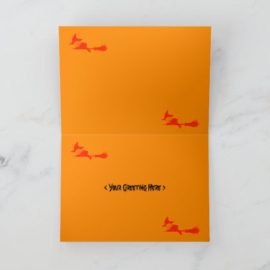 Het Verkeer van de Heks van Halloween (fotolijst) Kaart (Binnen)