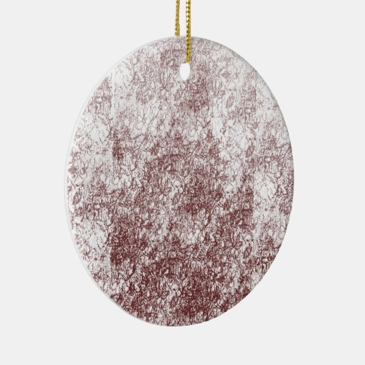 Het verkennen van Bourgondische en witte patronen  Keramisch Ornament (Rechts)