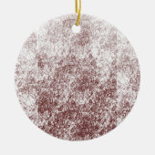 Het verkennen van Bourgondische en witte patronen  Keramisch Ornament (Voorkant)